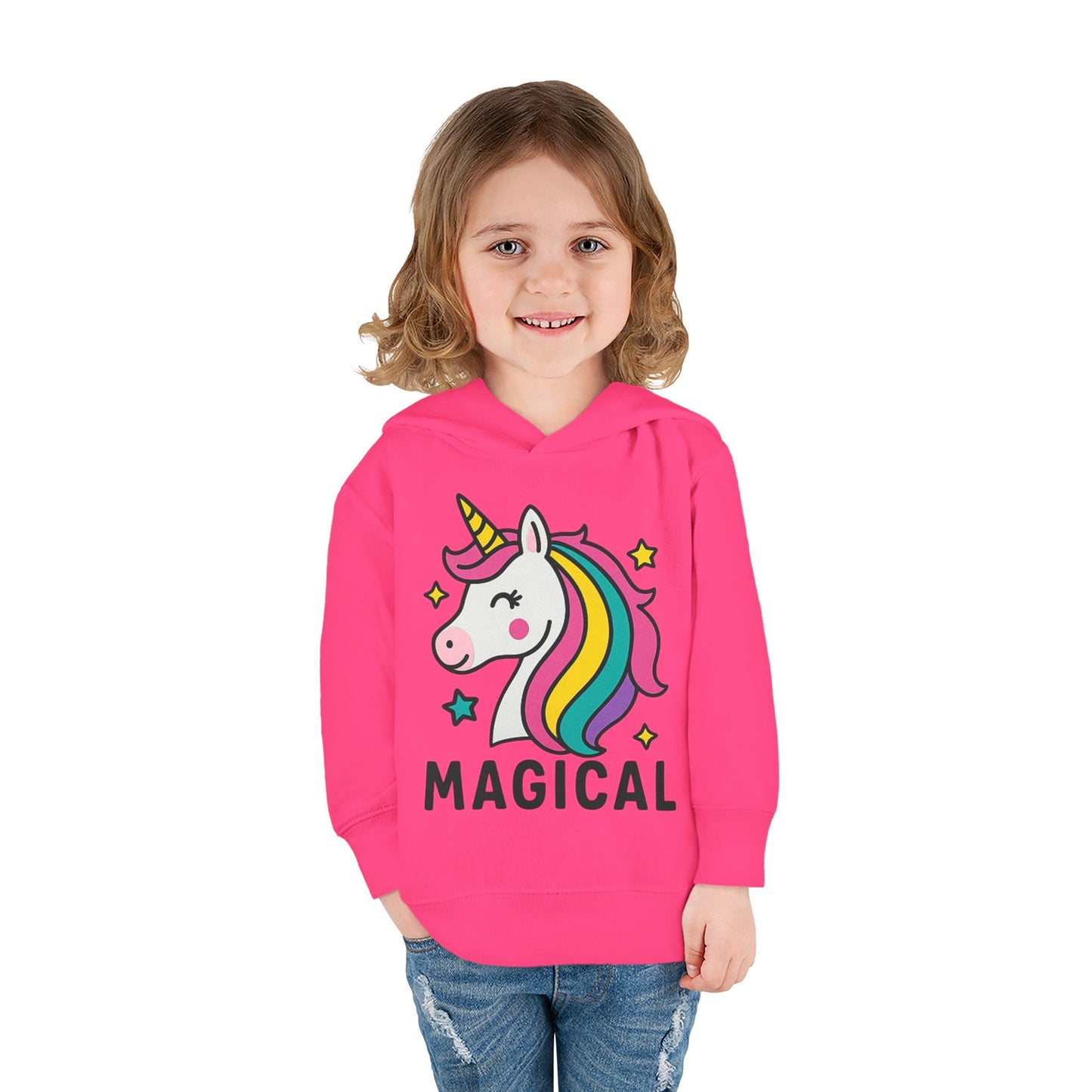 🦄 Magical Unicorn Toddler Fleece Hoodie Cozy & Cute Pullover for Toddlers | Perfect for Birthdays, School Days & Magical Moments