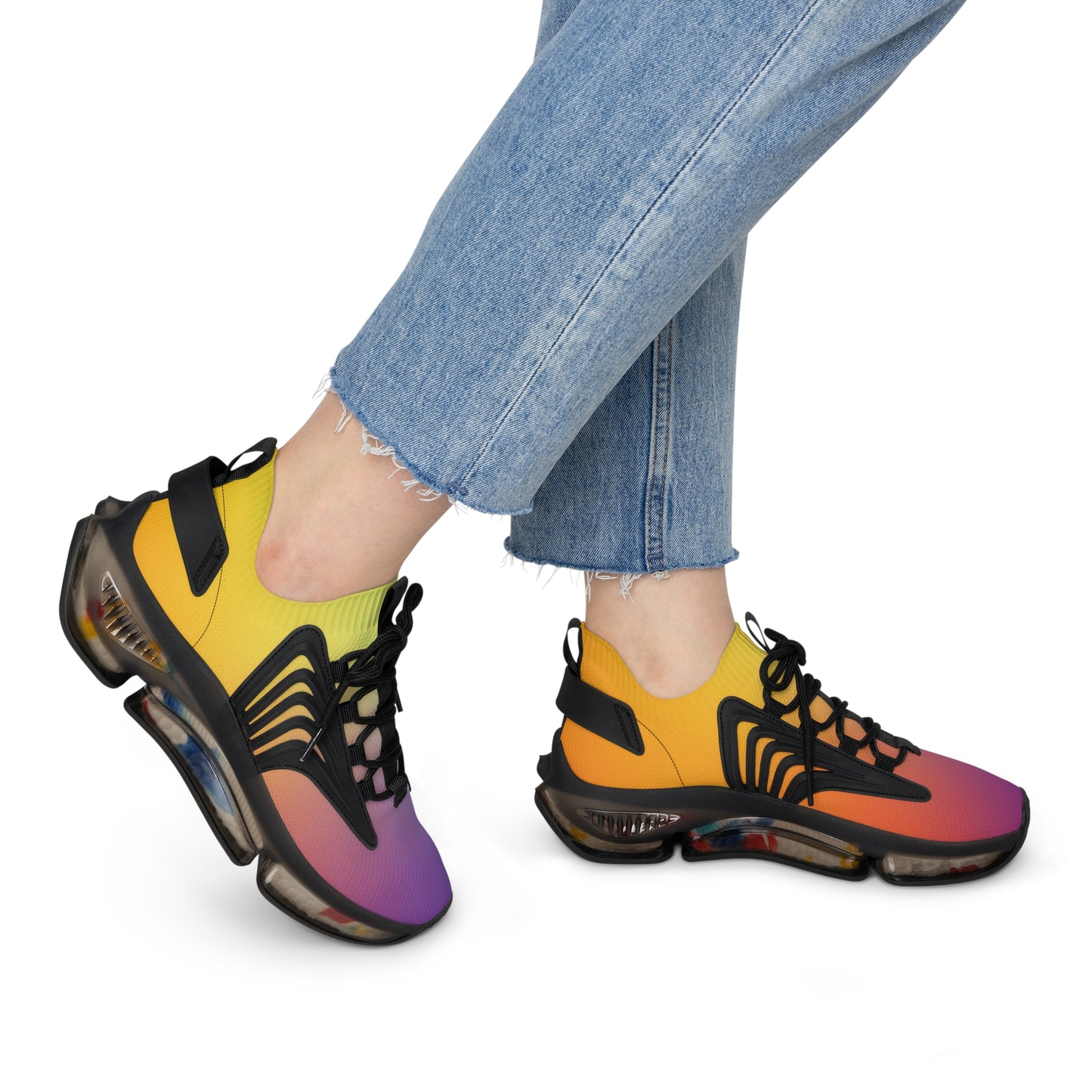 Rainbow Women's Mesh Sneakers | Colorful Comfort Meets Everyday Style