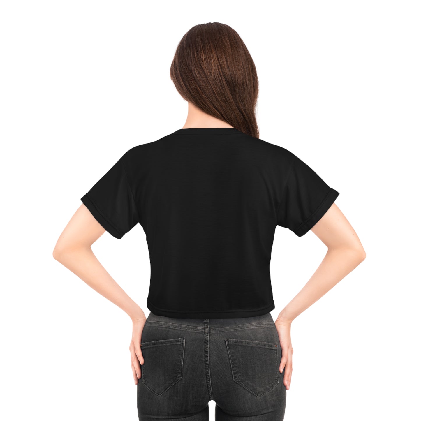 Classic Black Crop Tee – Timeless Style, Comfortable Fit, Everyday Essential
