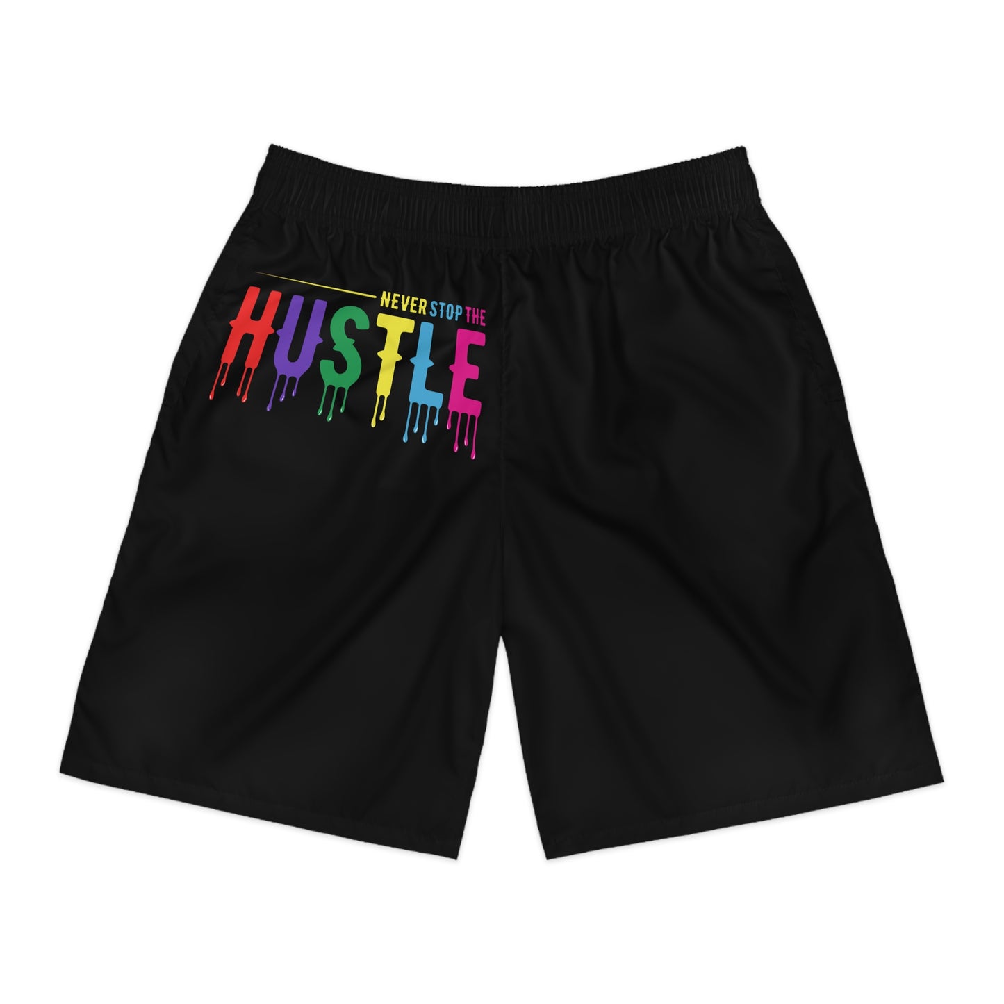 Colorful Hustle Men’s Jogger Shorts | Vibrant Summer Activewear, Gym & Casual Comfort