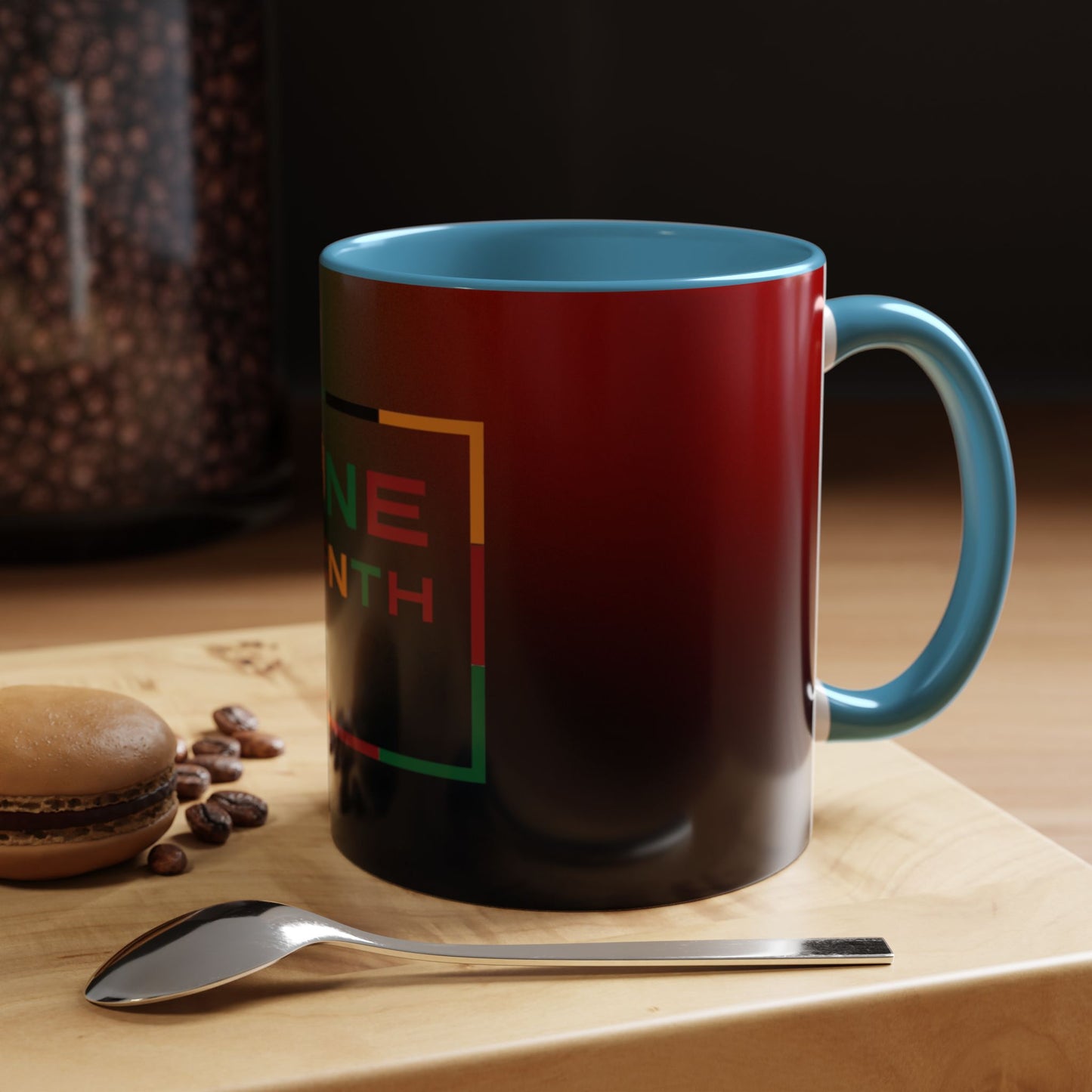 Juneteenth Accent Coffee Mug - Celebrate Freedom, Gift for Black History Month, Unique Housewarming Gift, Colorful Mug for All Occasions