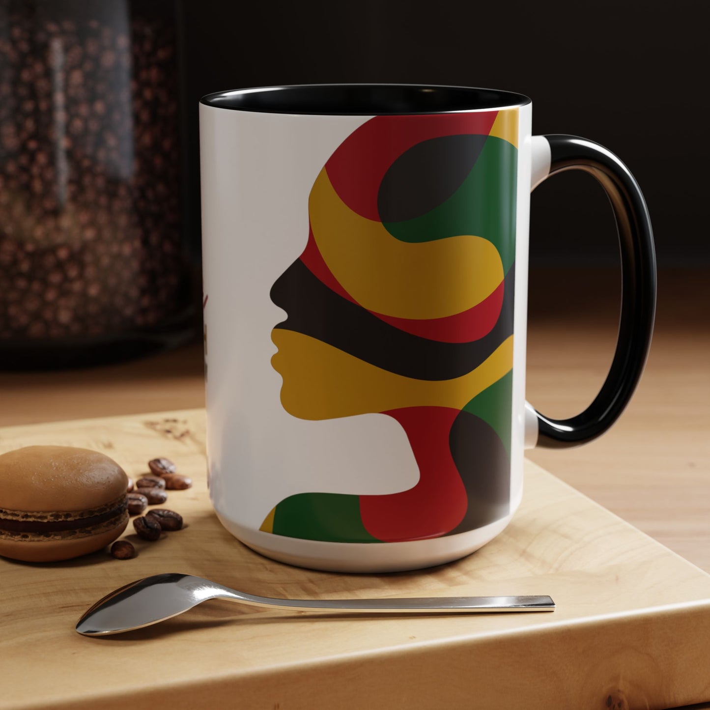 Juneteenth Freedom Day Accent Coffee Mug | Celebrate Liberation, Bold Black History Gift, Vibrant Home & Office Decor