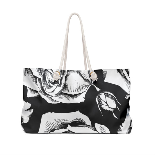 Chic Floral Weekender Bag | Stylish Travel Tote, Overnight & Gym Bag