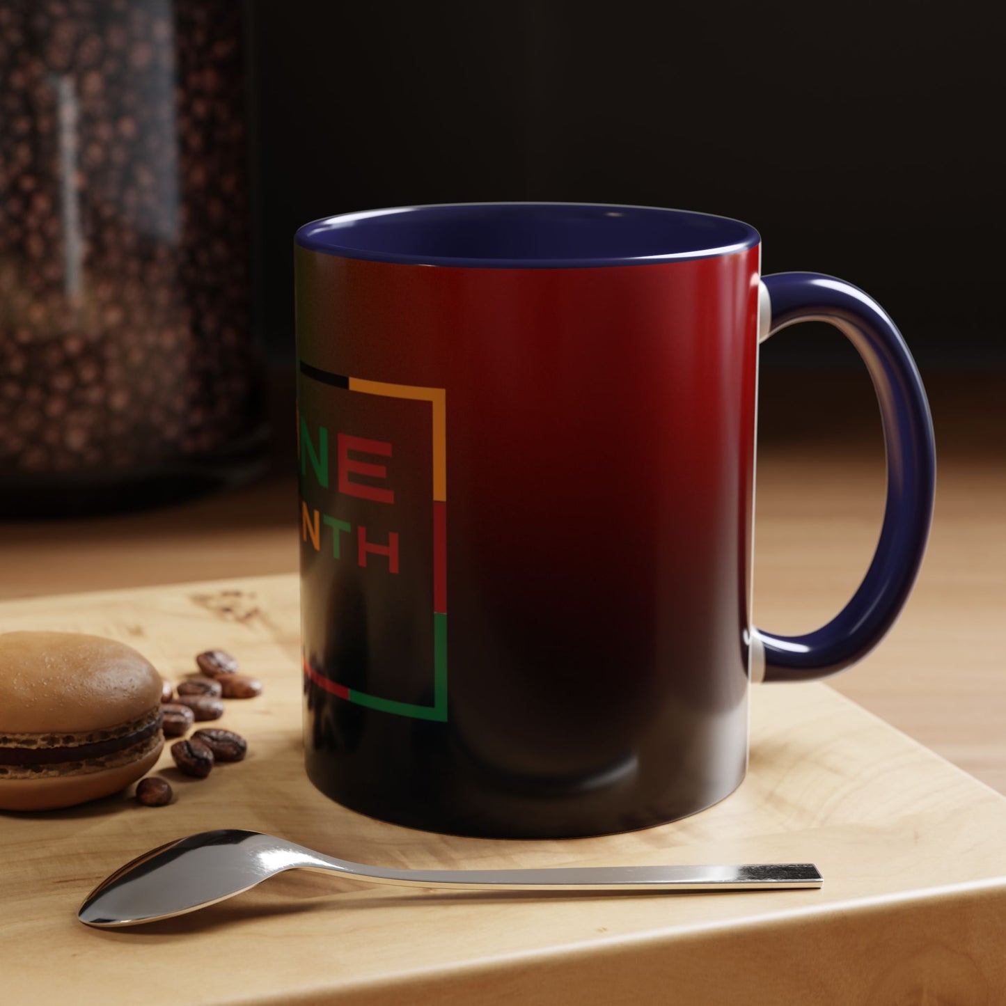 Juneteenth Accent Coffee Mug - Celebrate Freedom, Gift for Black History Month, Unique Housewarming Gift, Colorful Mug for All Occasions