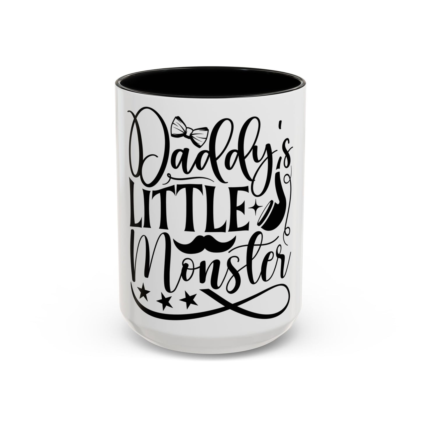 Daddy's Little Monster Coffee Mug | Funny Gift for Dads, Father’s Day Mug, Baby Shower Surprise, Family Drinkware