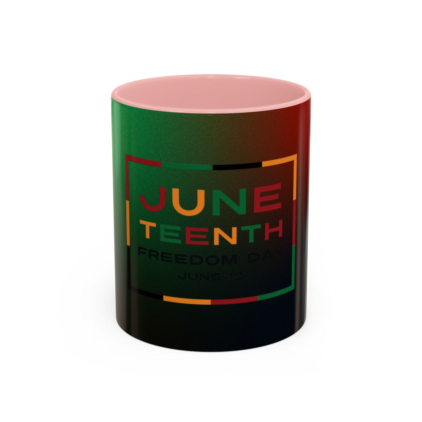 Juneteenth Accent Coffee Mug - Celebrate Freedom, Gift for Black History Month, Unique Housewarming Gift, Colorful Mug for All Occasions