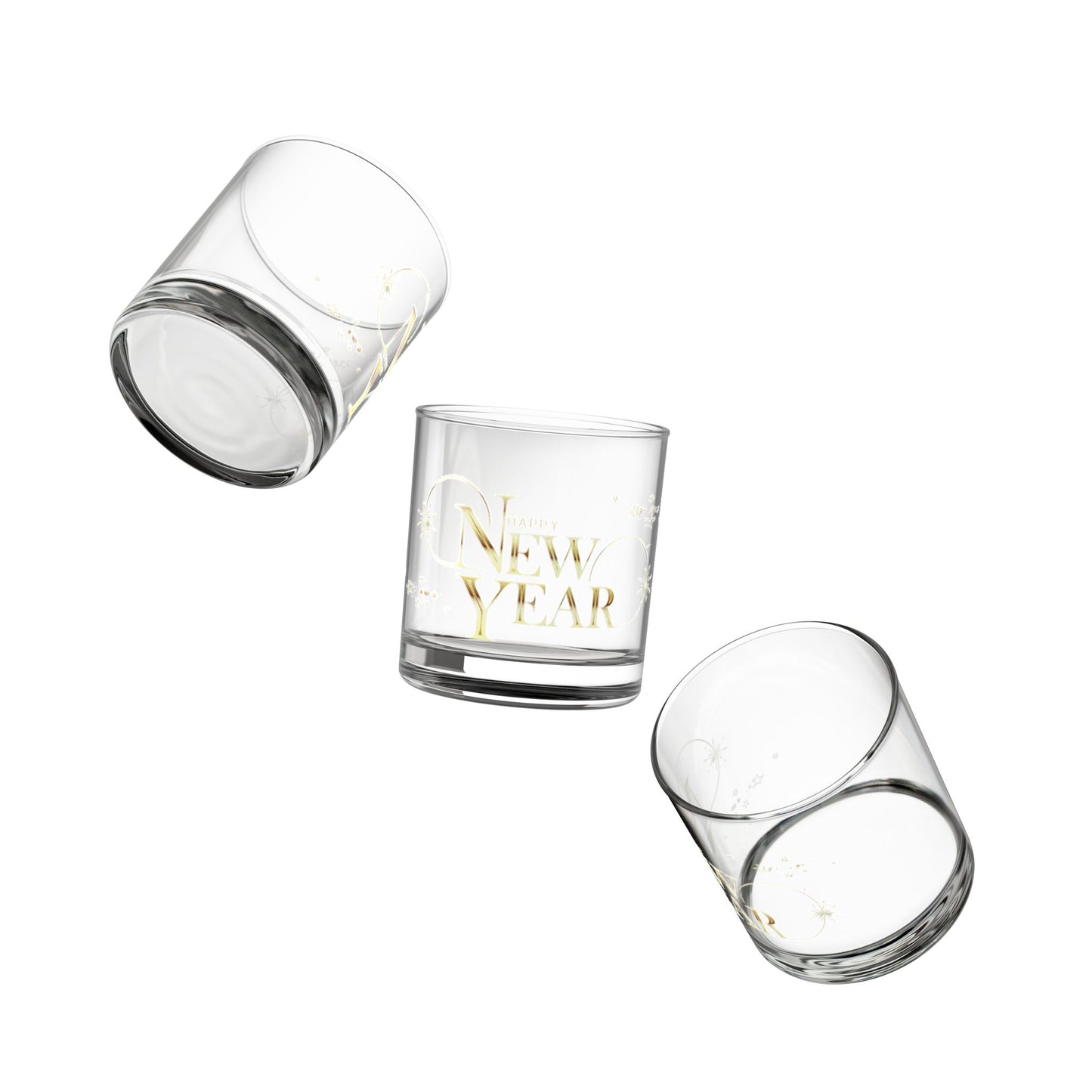 New Year Celebration Rocks Glass – Raise a Toast in Style