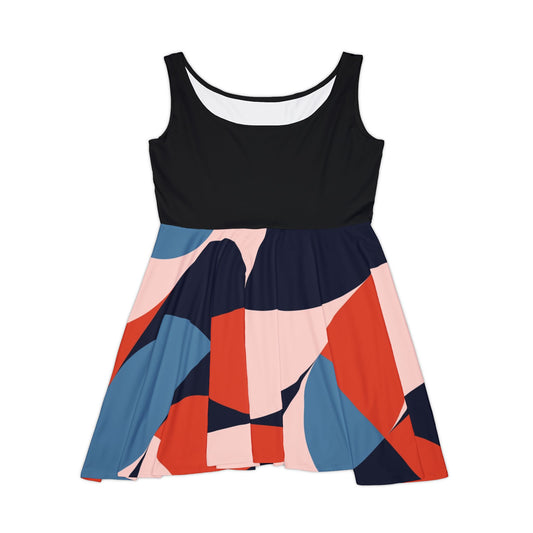 Vivid Elegance Women's Dress – Artful Print, Flattering Fit, Everyday Glam