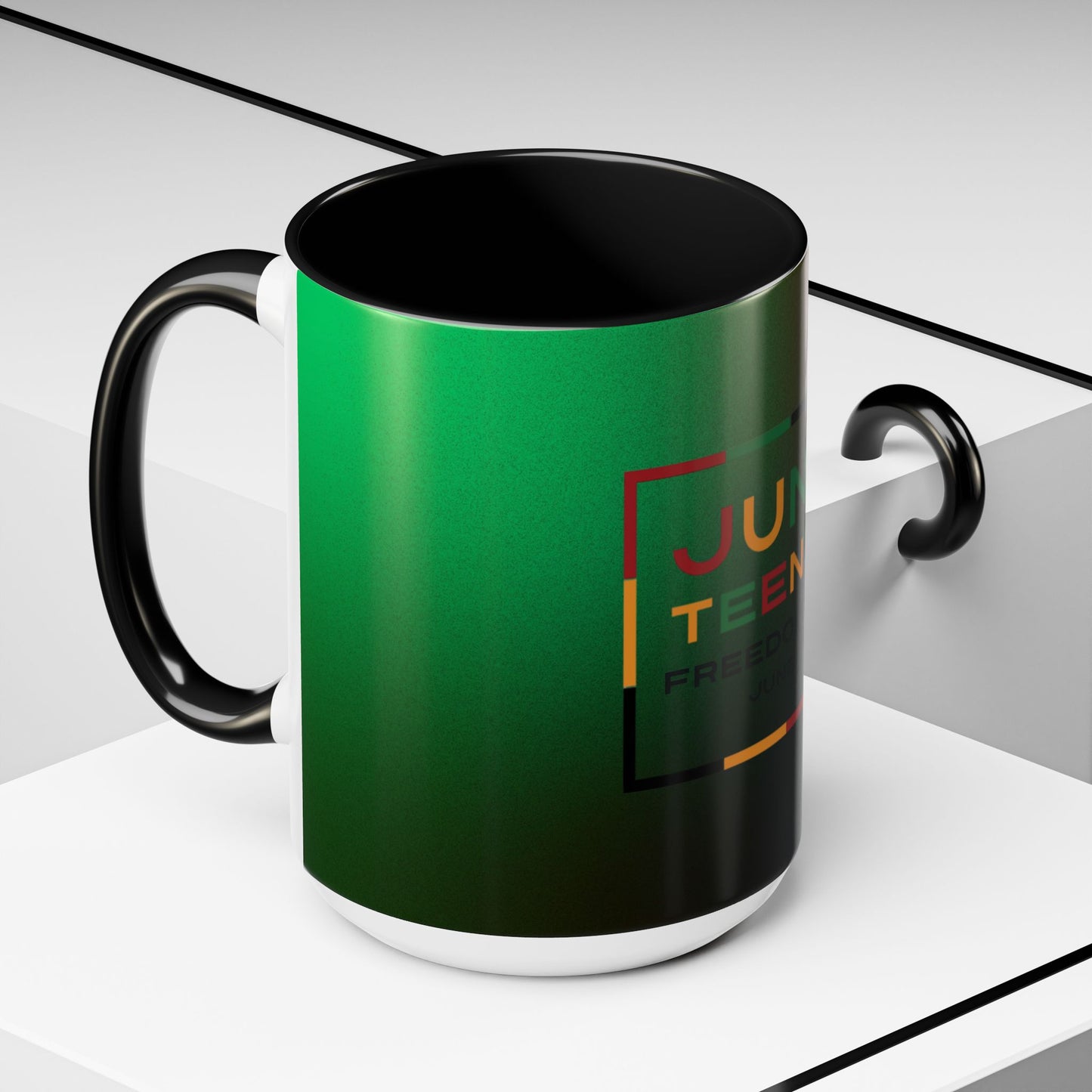 Juneteenth Accent Coffee Mug - Celebrate Freedom, Gift for Black History Month, Unique Housewarming Gift, Colorful Mug for All Occasions