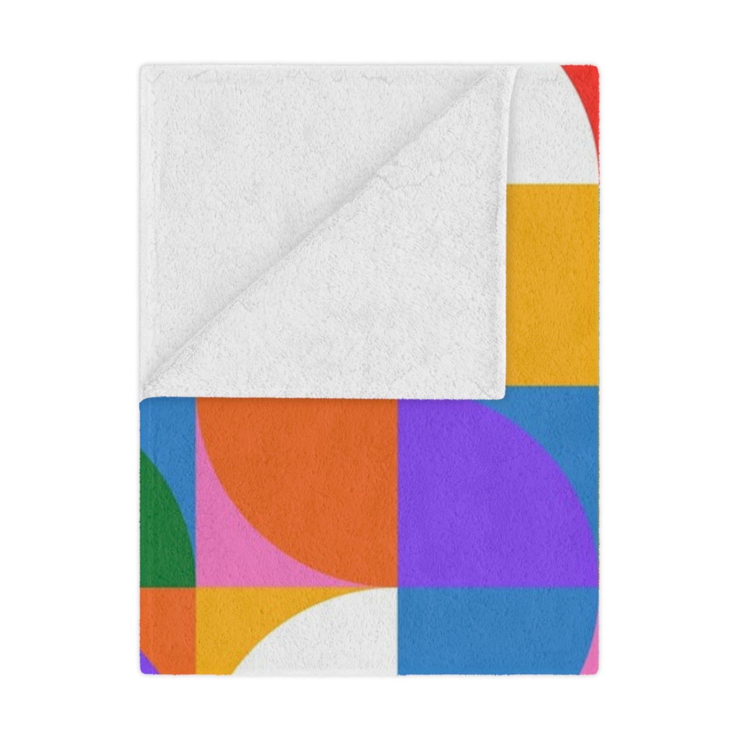 Colorful Geometric Minky Blanket – Cozy, Vibrant, and Perfect for Gifting