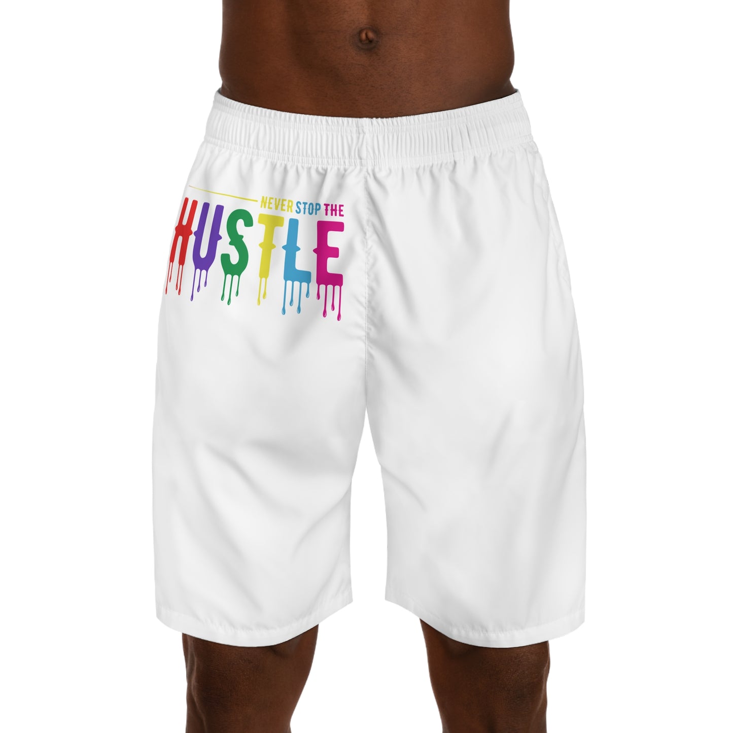 Colorful Hustle Men’s Jogger Shorts | Vibrant Summer Activewear, Gym & Casual Comfort