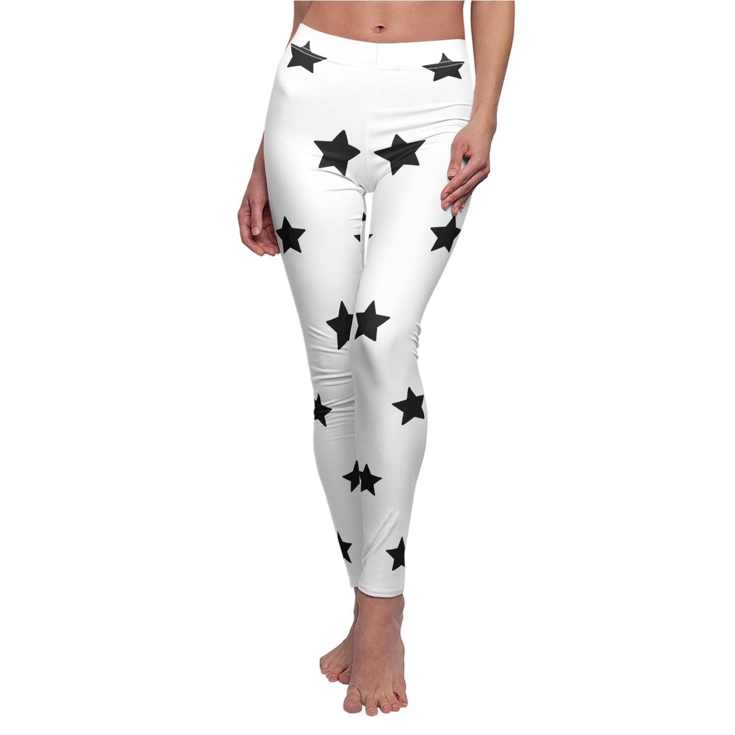 Chic & Charmed Starry Print Casual Leggings – Comfort with a Touch of Magic