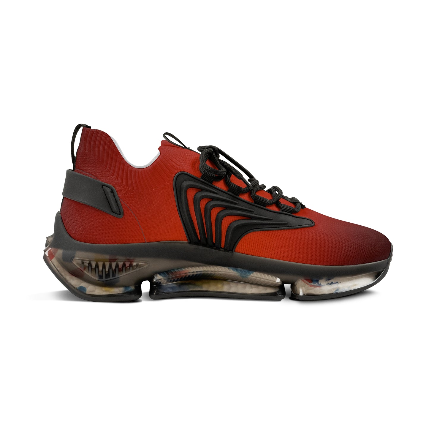 : 🔥 Fire Orange Mesh Sneakers for Men – Where Performance Meets Bold Style