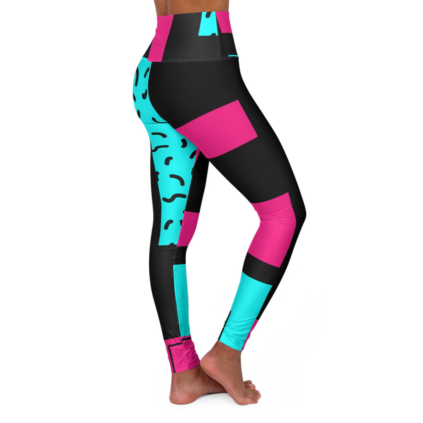 Electric Bloom High Waisted Leggings