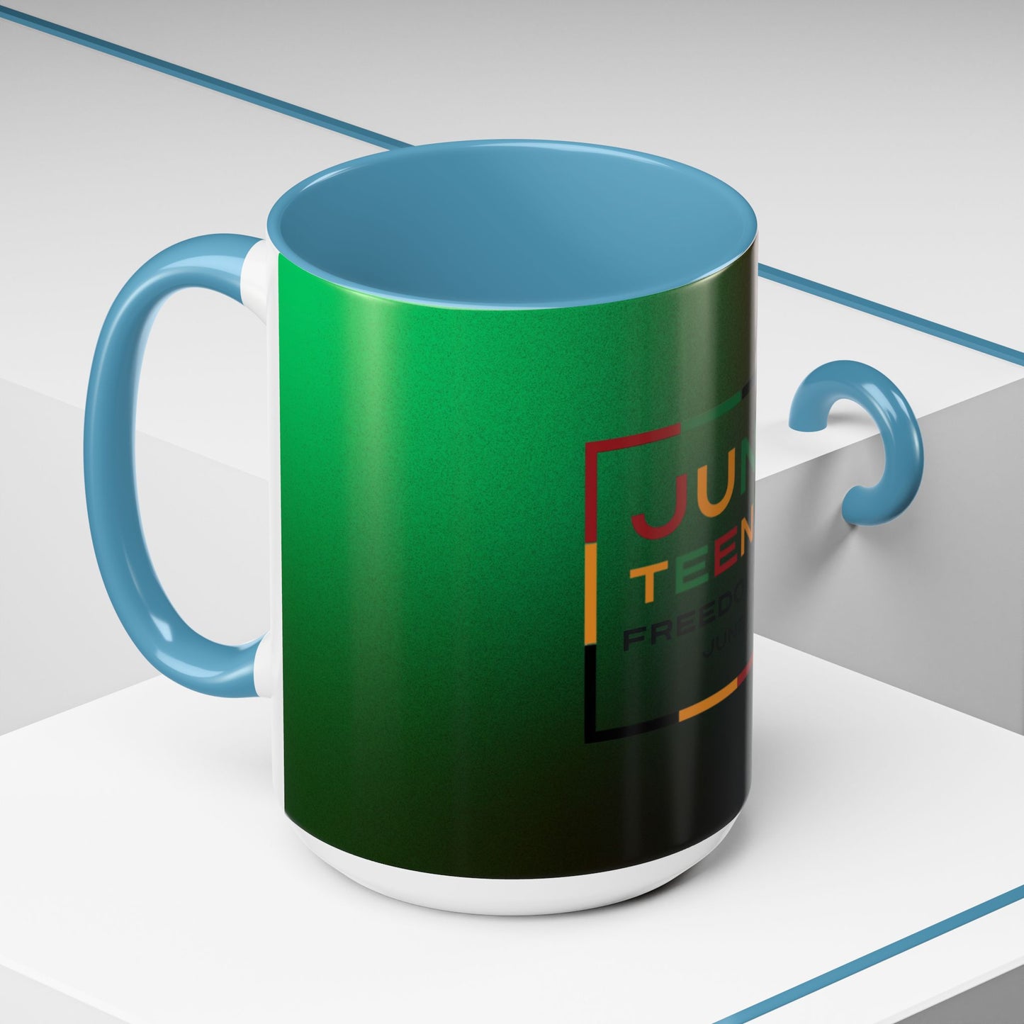 Juneteenth Accent Coffee Mug - Celebrate Freedom, Gift for Black History Month, Unique Housewarming Gift, Colorful Mug for All Occasions