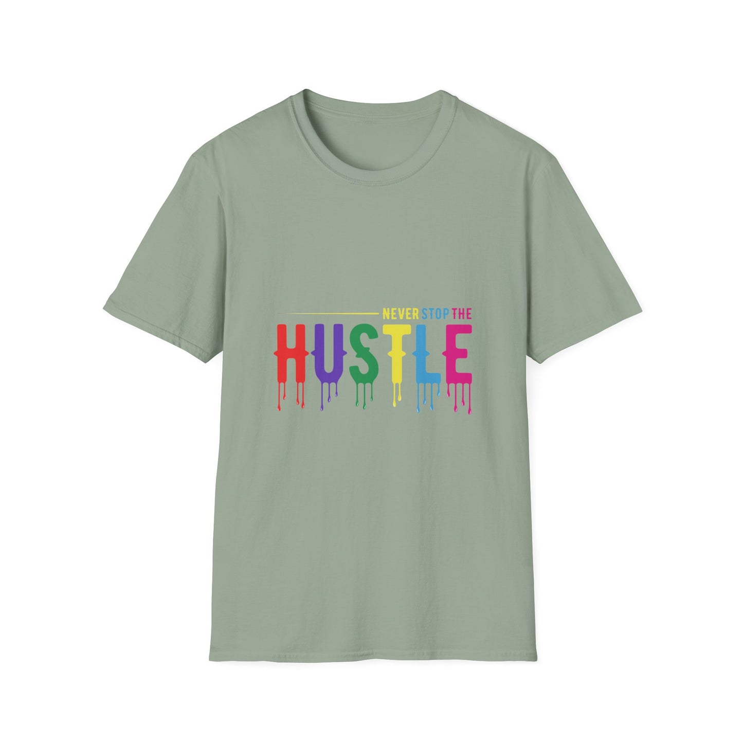 Colorful Hustle Tee – Soft T-Shirt for Entrepreneurs