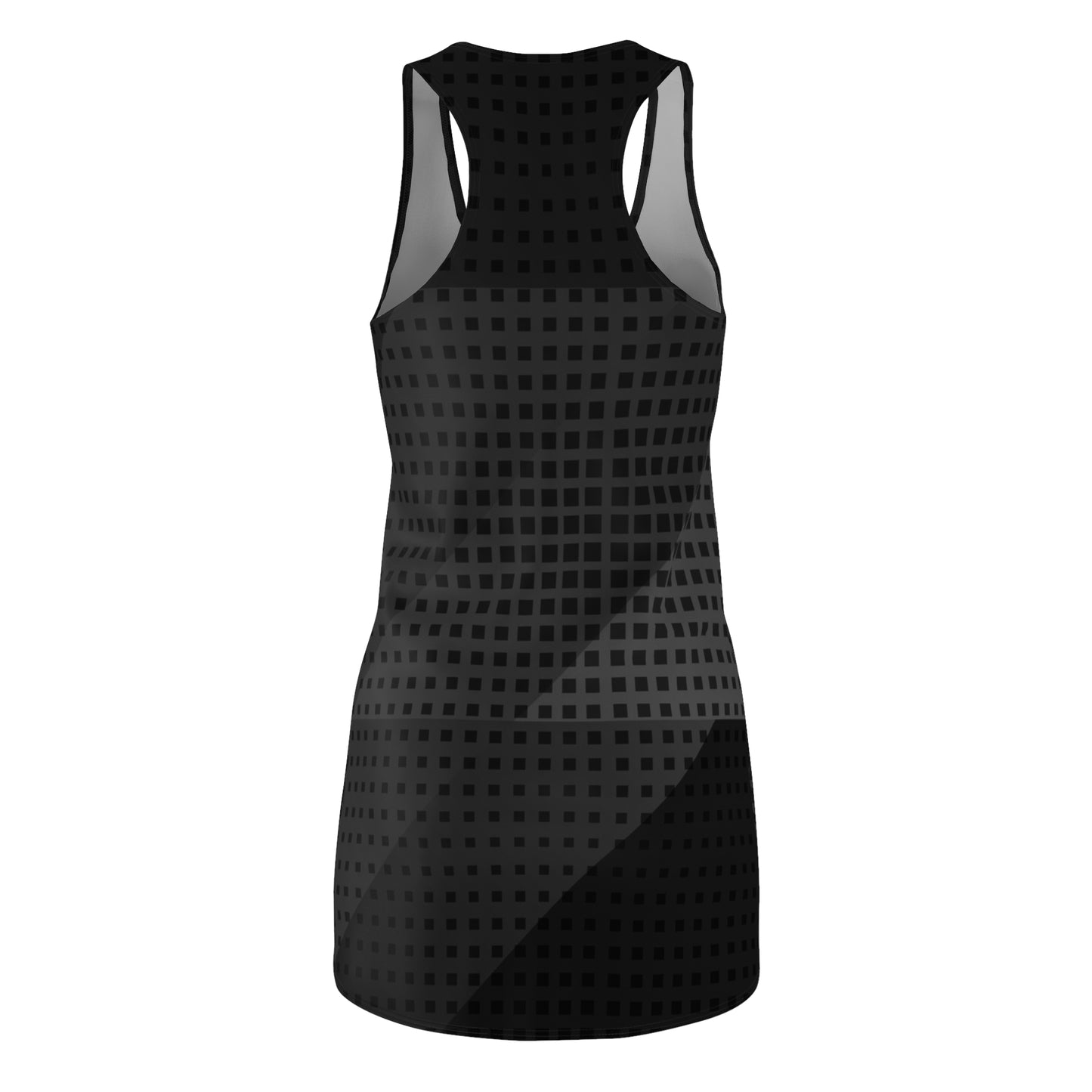 Black Geo Racerback Dress – Bold, Feminine, Effortless