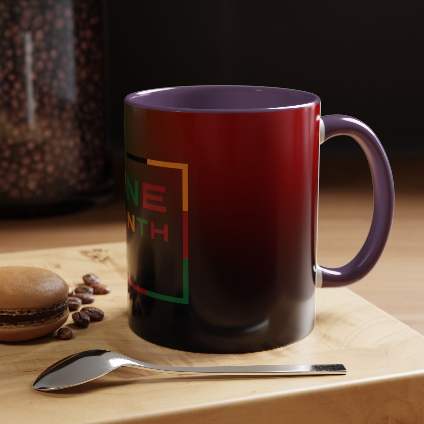 Juneteenth Accent Coffee Mug - Celebrate Freedom, Gift for Black History Month, Unique Housewarming Gift, Colorful Mug for All Occasions