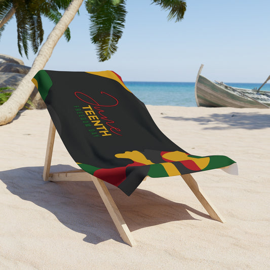 Juneteenth Celebration Beach Towel, Colorful Pool Towel, Summer Décor, Gift for Freedom Day, Black History Month