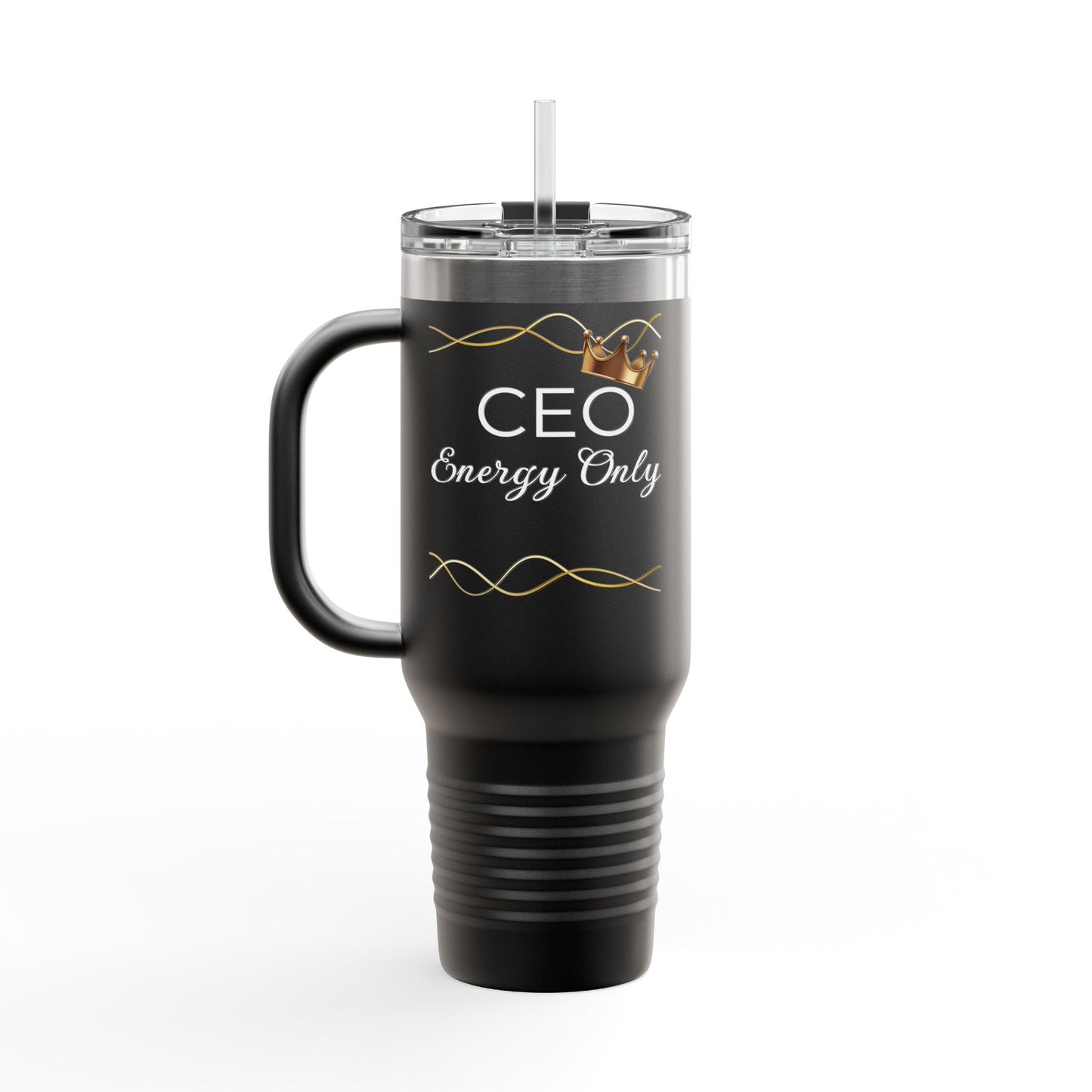 Insulated Travel Mug - 'CEO Energy Only'