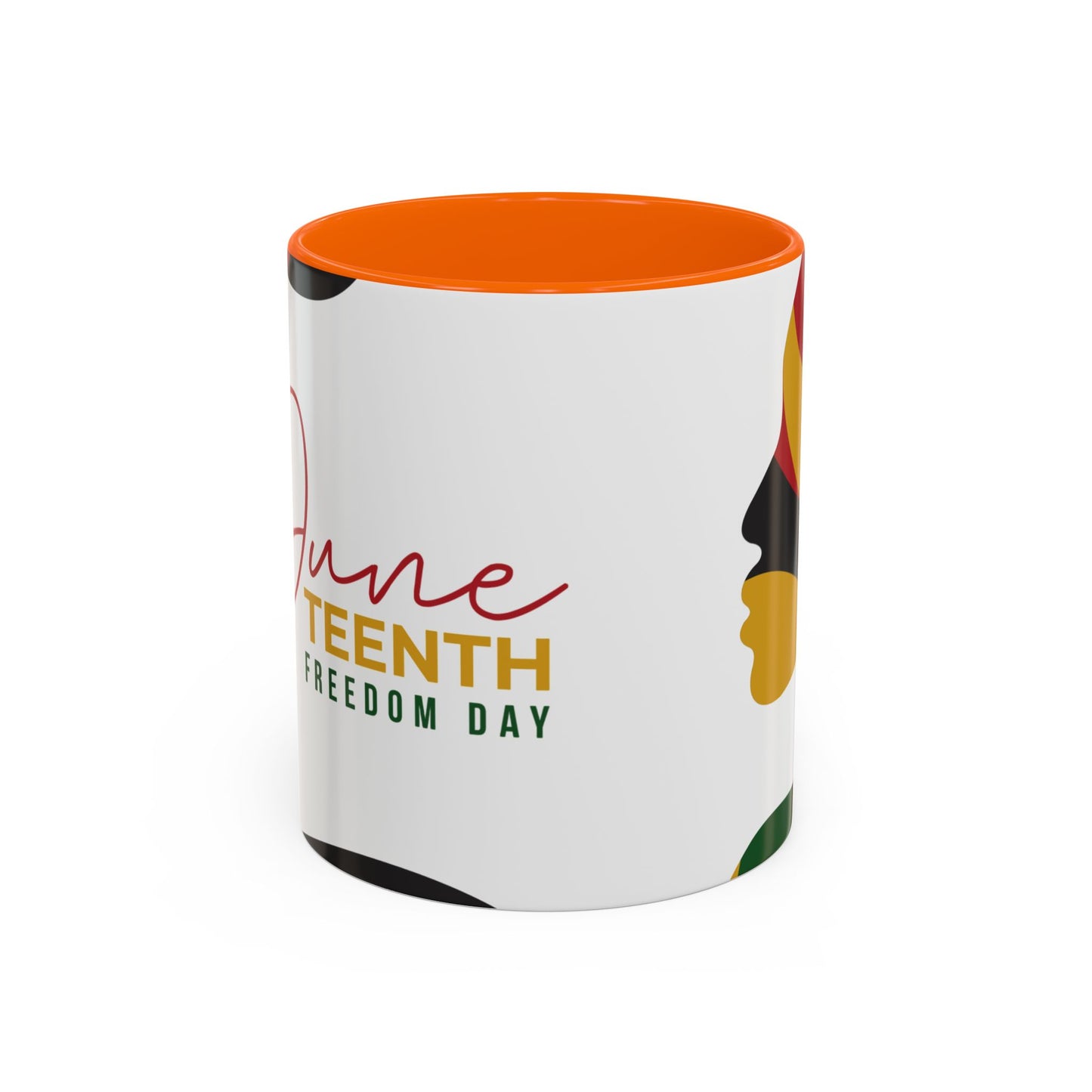 Juneteenth Freedom Day Accent Coffee Mug | Celebrate Liberation, Bold Black History Gift, Vibrant Home & Office Decor