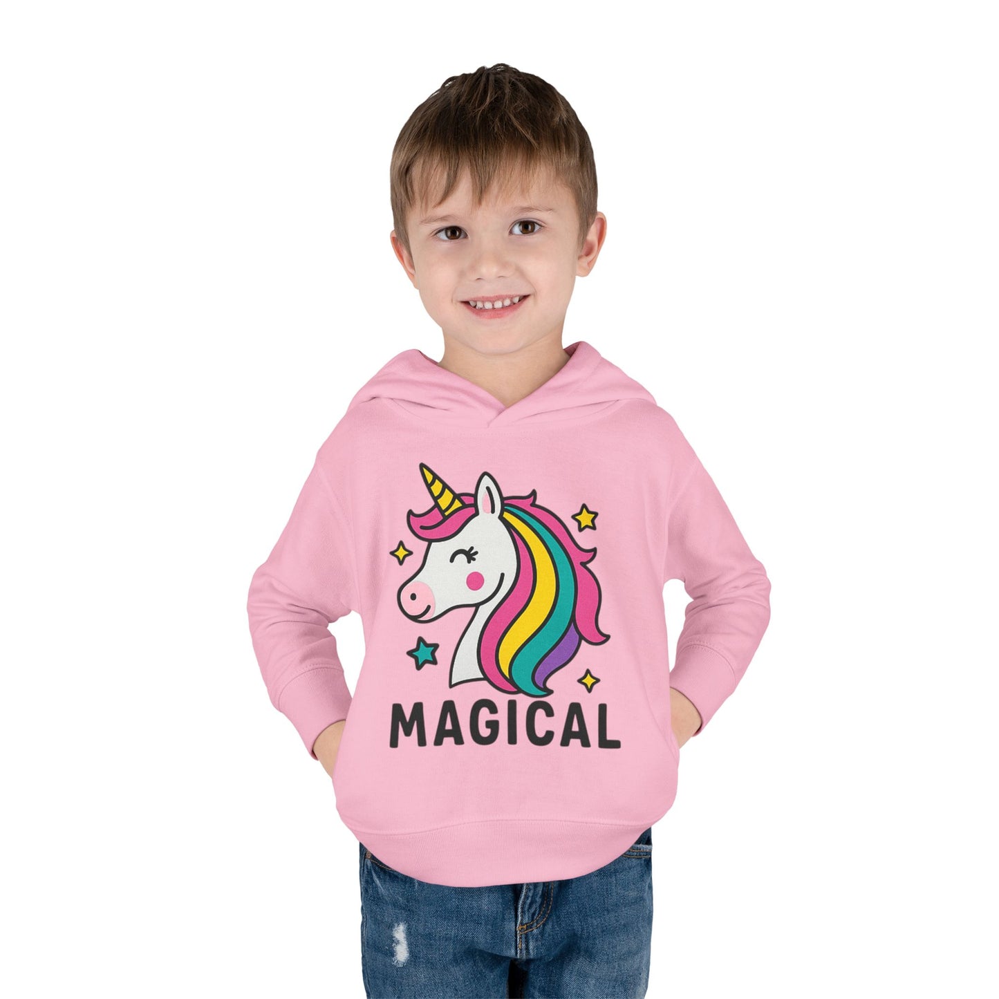 🦄 Magical Unicorn Toddler Fleece Hoodie Cozy & Cute Pullover for Toddlers | Perfect for Birthdays, School Days & Magical Moments