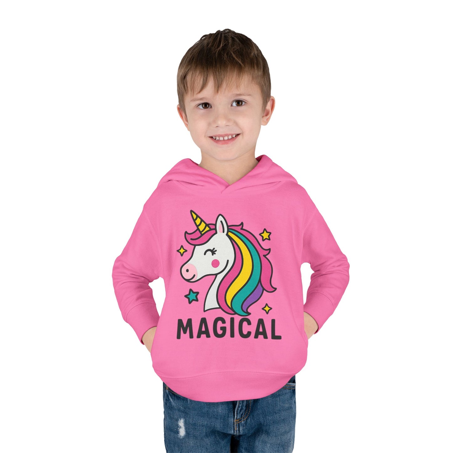 🦄 Magical Unicorn Toddler Fleece Hoodie Cozy & Cute Pullover for Toddlers | Perfect for Birthdays, School Days & Magical Moments