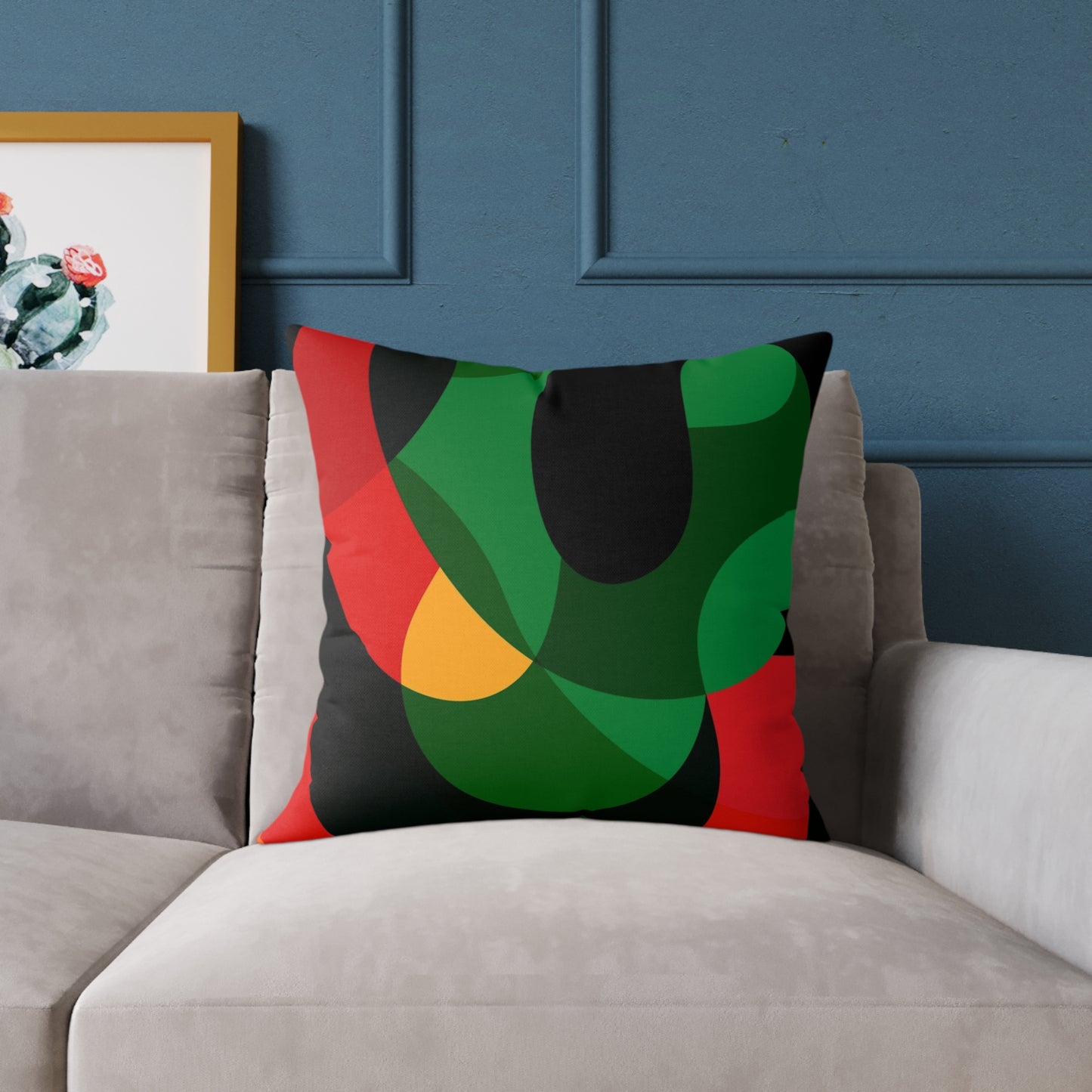ModMuse Abstract Pillow | Modern Geometric Throw Cushion, Vibrant Home Decor Accent, Gift for Art Lovers