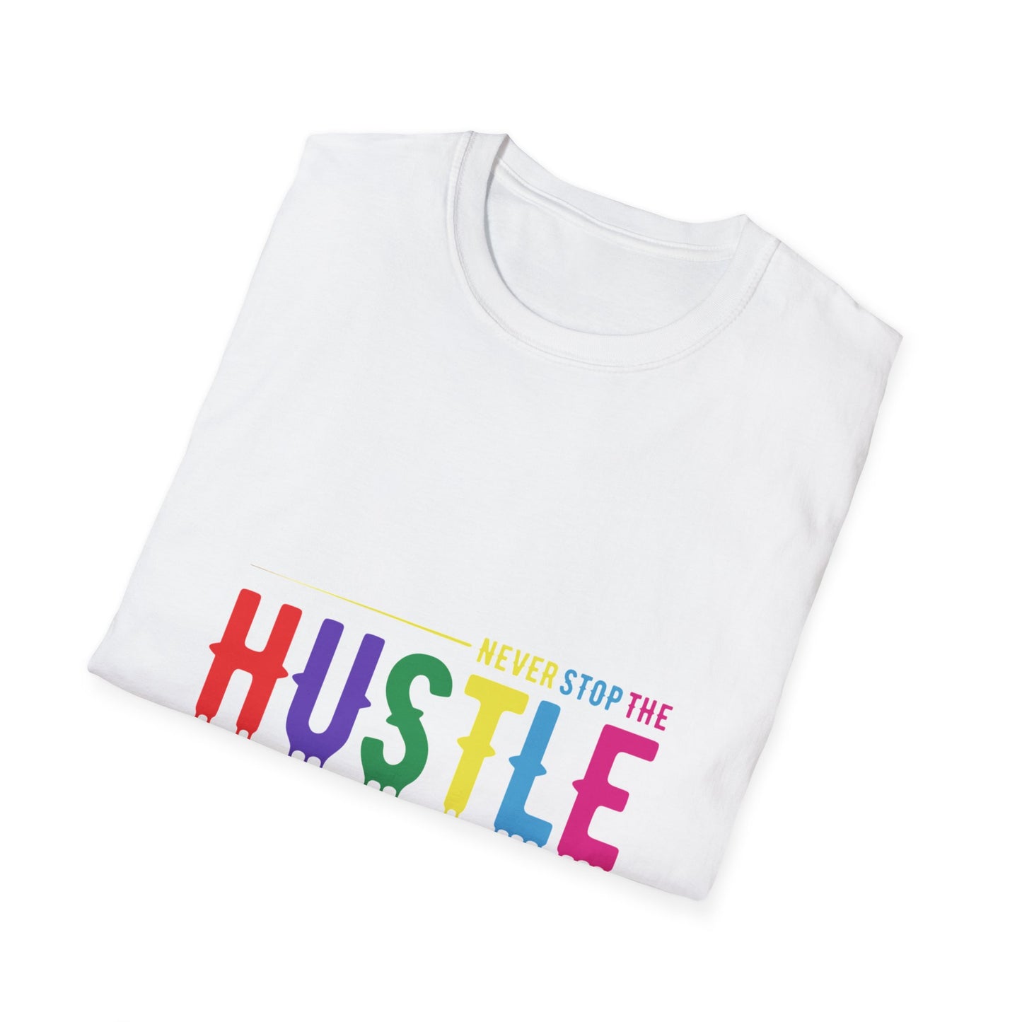 Colorful Hustle Tee – Soft T-Shirt for Entrepreneurs
