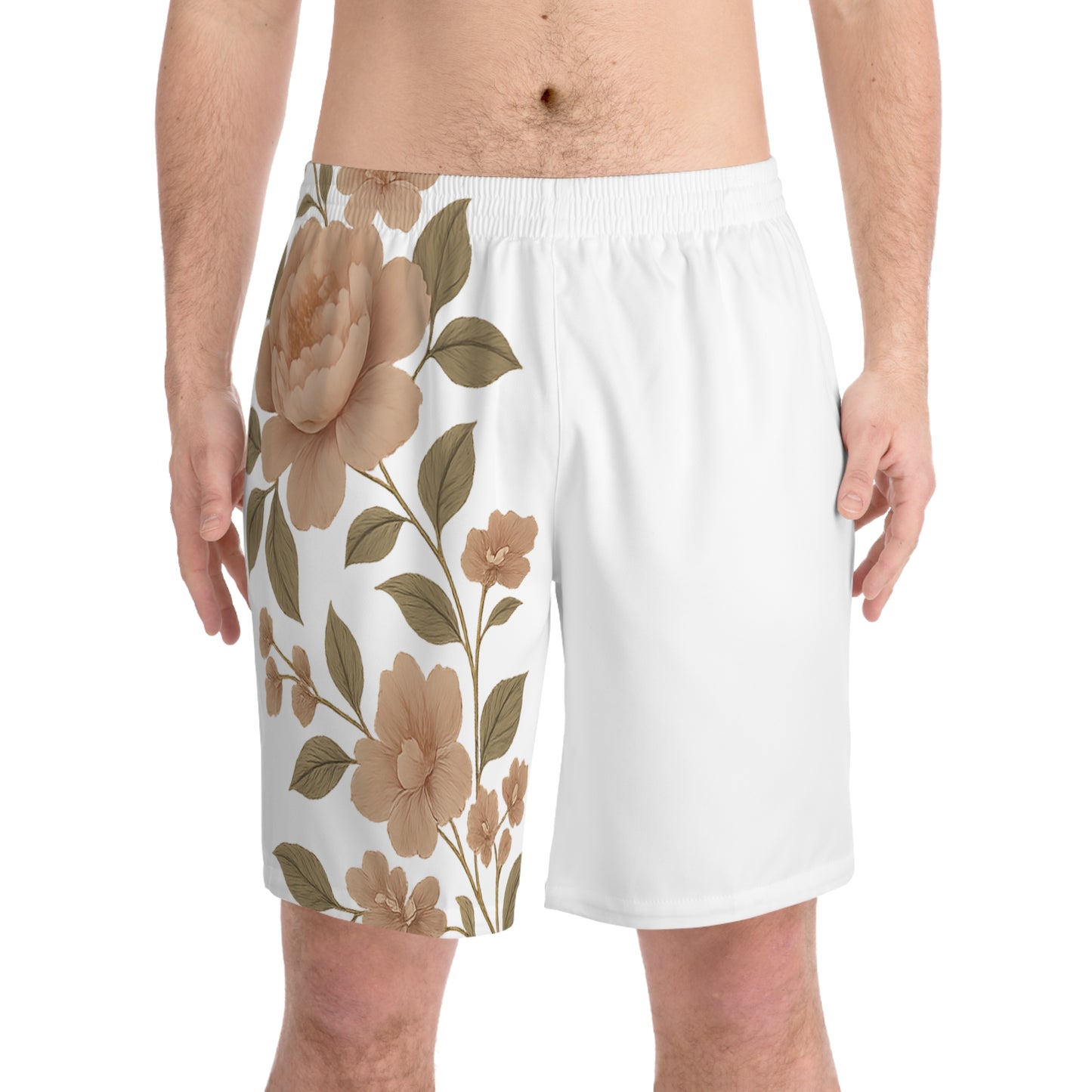 TropicEase Men’s Floral Beach Shorts – Lightweight, Stylish, and Made for Summer Living