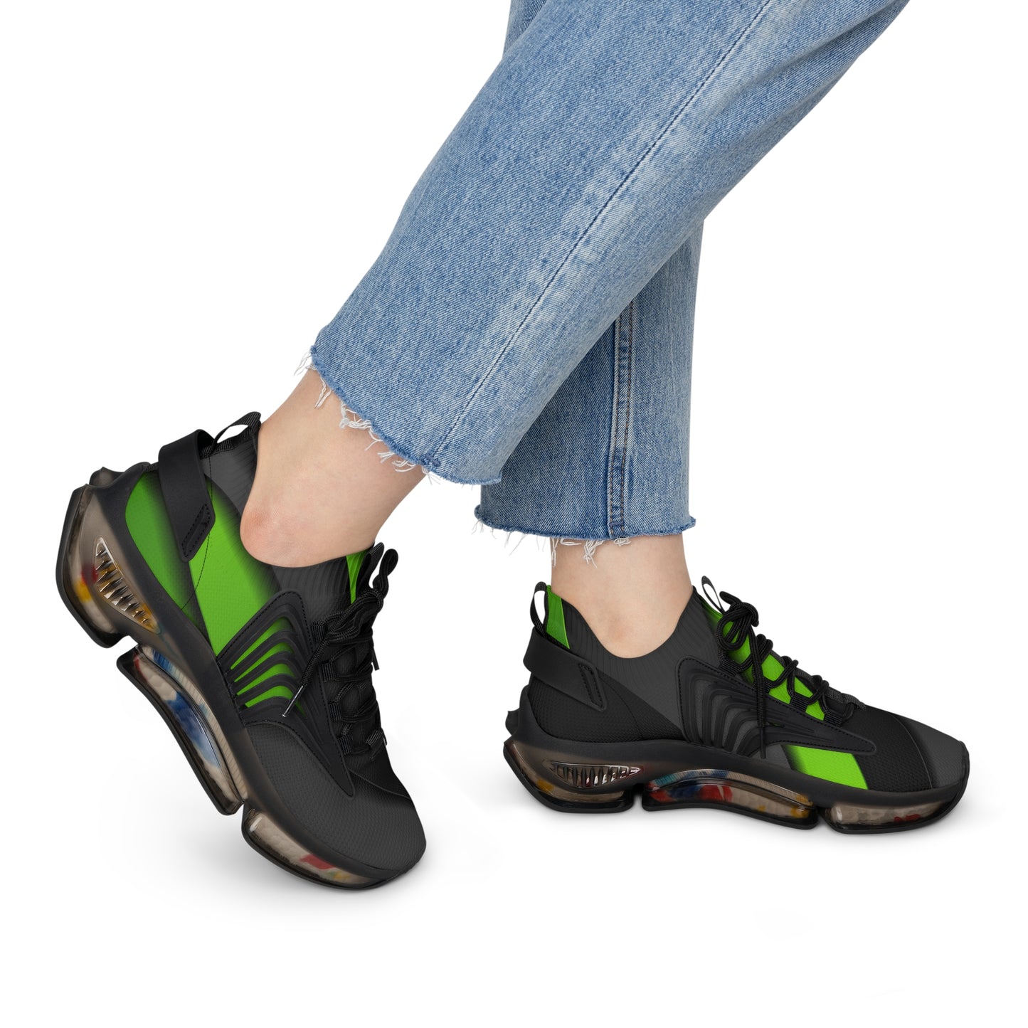 💚🖤 Neon Drip Mesh Runners Women's Trendy Mesh Sneakers | Lightweight, Bold Comfort | Spring/Summer Footwear & Gift Idea