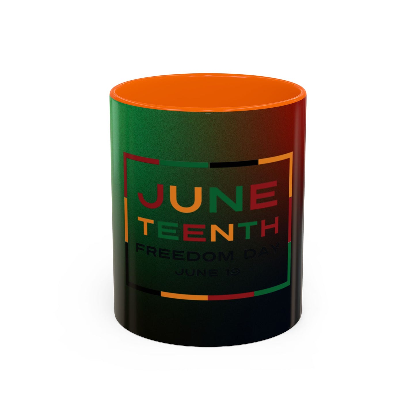 Juneteenth Accent Coffee Mug - Celebrate Freedom, Gift for Black History Month, Unique Housewarming Gift, Colorful Mug for All Occasions