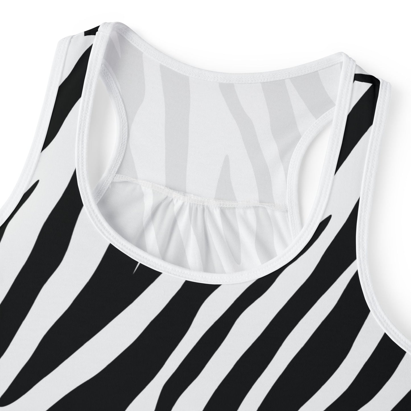 Zebra Print Women's Tank Top – Bold, Stylish, Summer-Ready