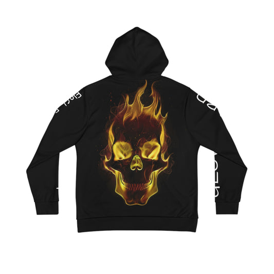 🔥 Men’s Fire Skull Hoodie – Where Heat Meets Street