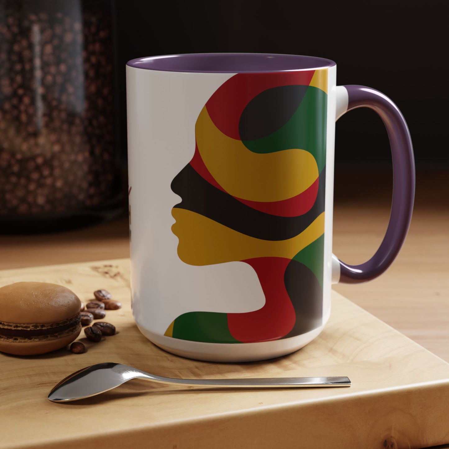 Juneteenth Freedom Day Accent Coffee Mug | Celebrate Liberation, Bold Black History Gift, Vibrant Home & Office Decor