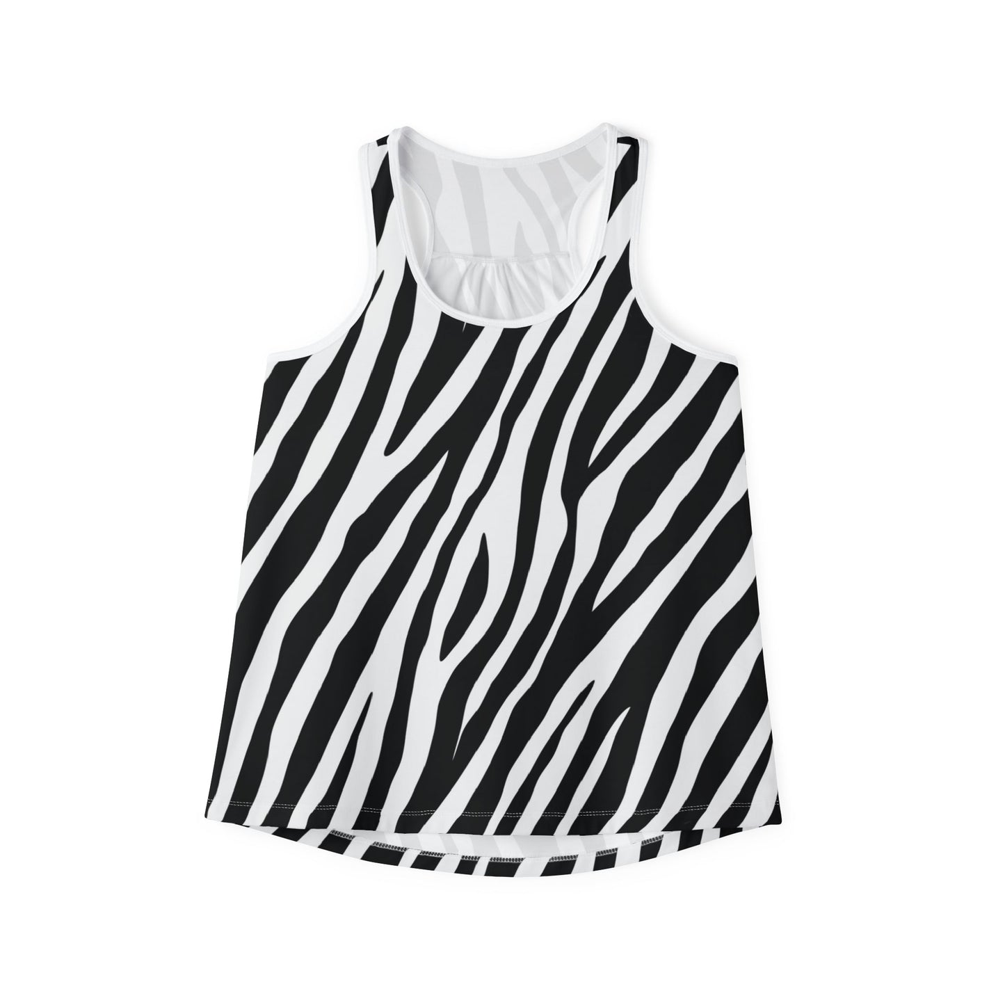 Zebra Print Women's Tank Top – Bold, Stylish, Summer-Ready