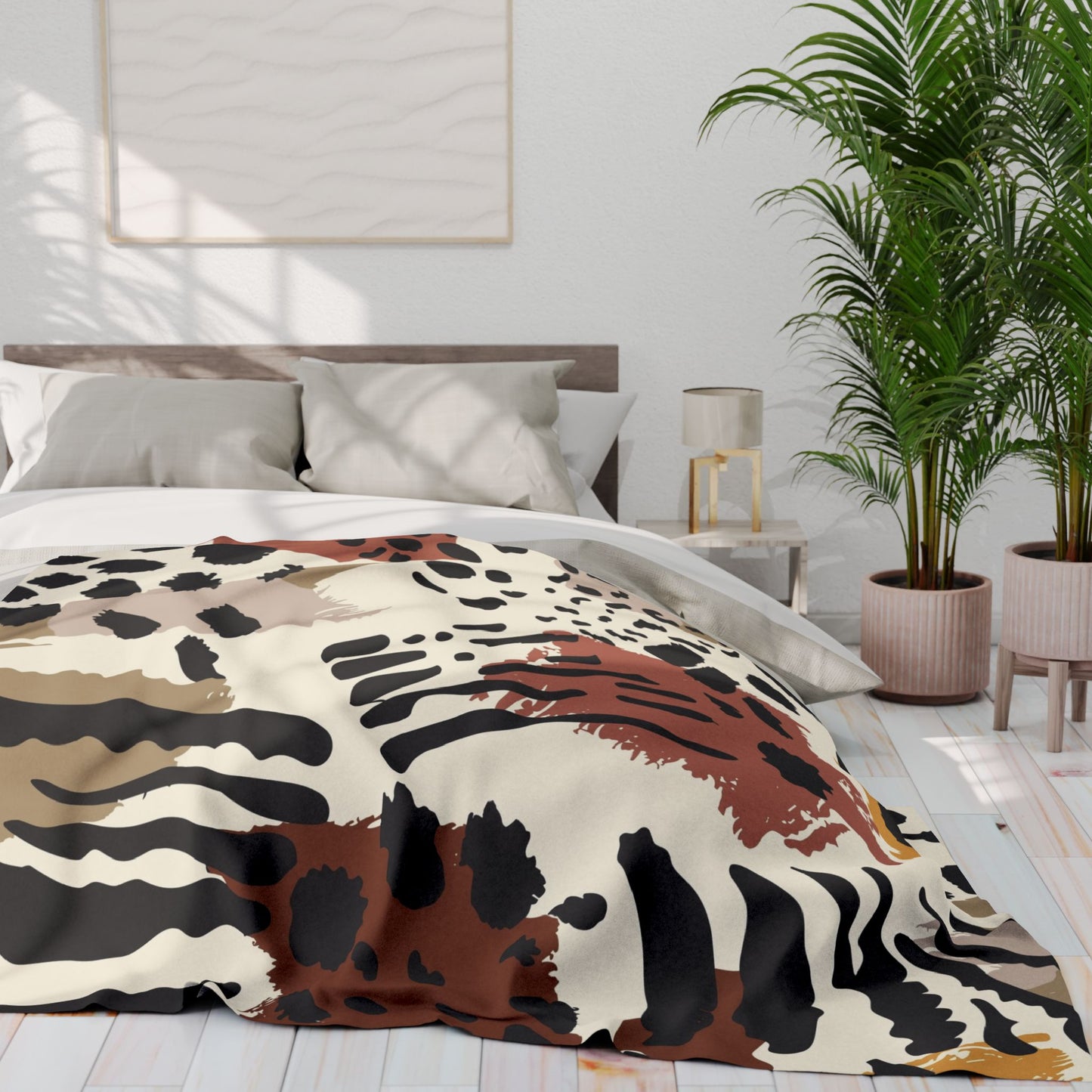 Cozy Arctic Fleece Blanket – Animal Print Throw for Stylish Comfort & Warmth