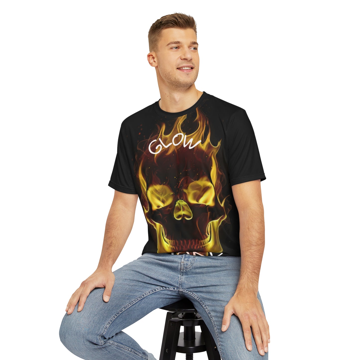 🔥 Flame Skull Graphic Tee – Unapologetically Bold. Effortlessly Cool.