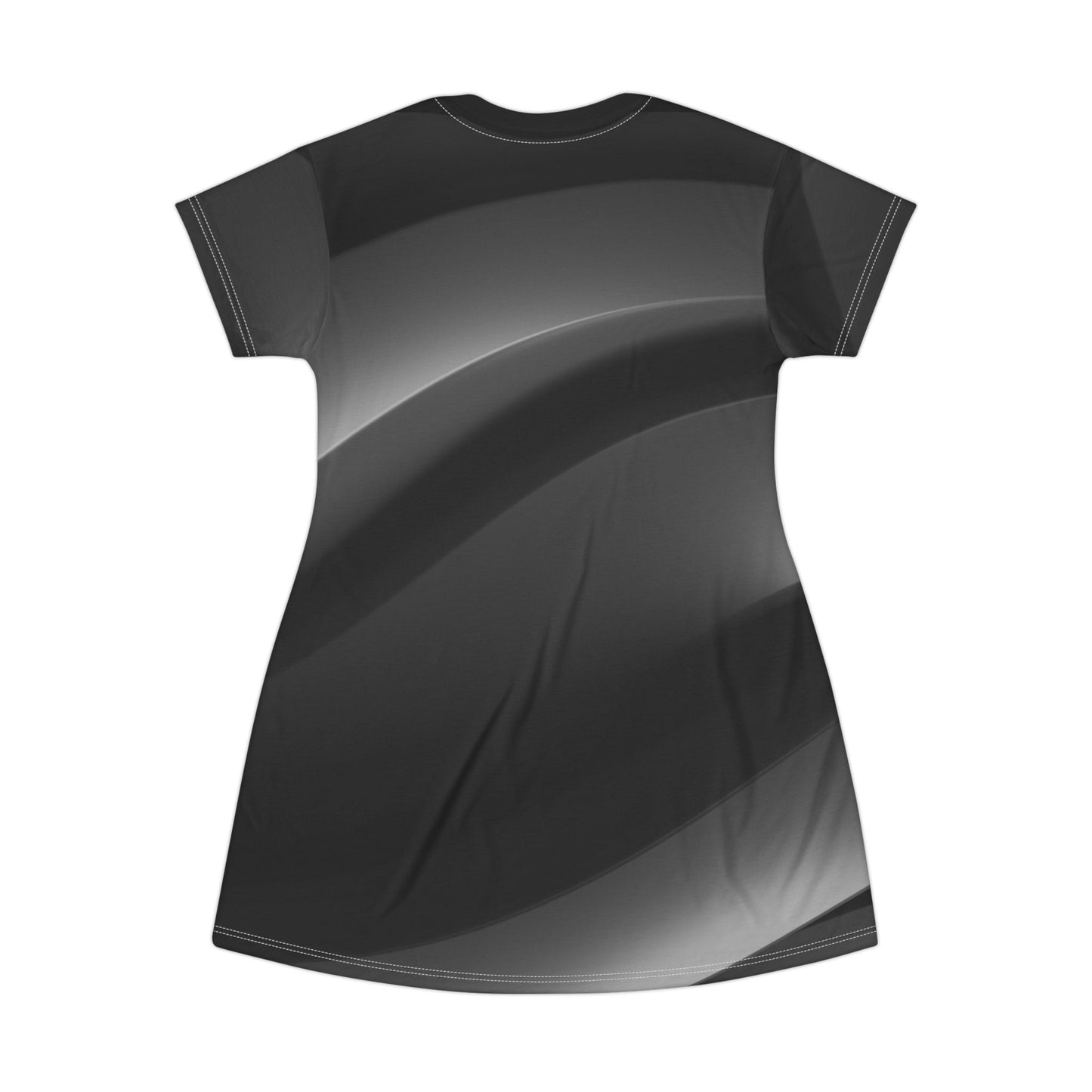 SlateCharm T-Shirt Dress | Stylish Monochrome Casual Wear, Perfect for Summer, Lounging & Thoughtful Gifting