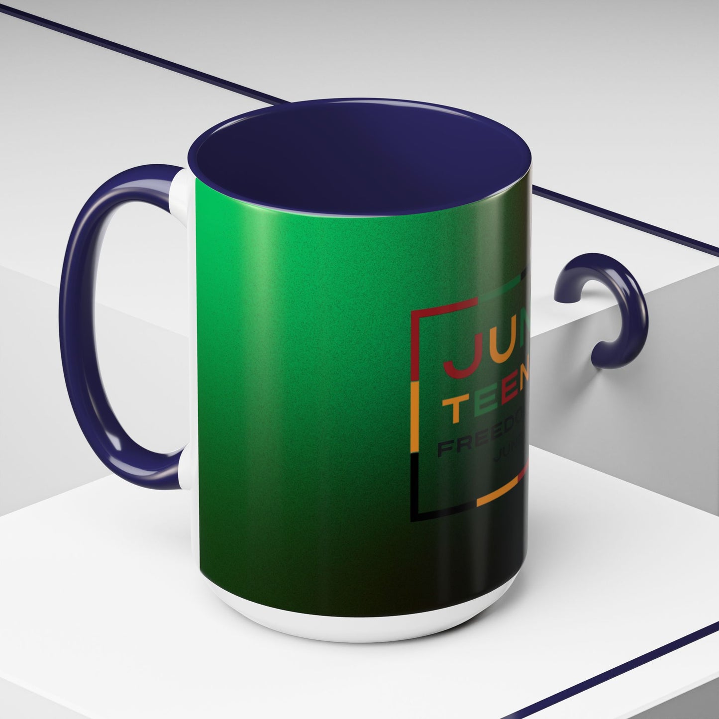 Juneteenth Accent Coffee Mug - Celebrate Freedom, Gift for Black History Month, Unique Housewarming Gift, Colorful Mug for All Occasions