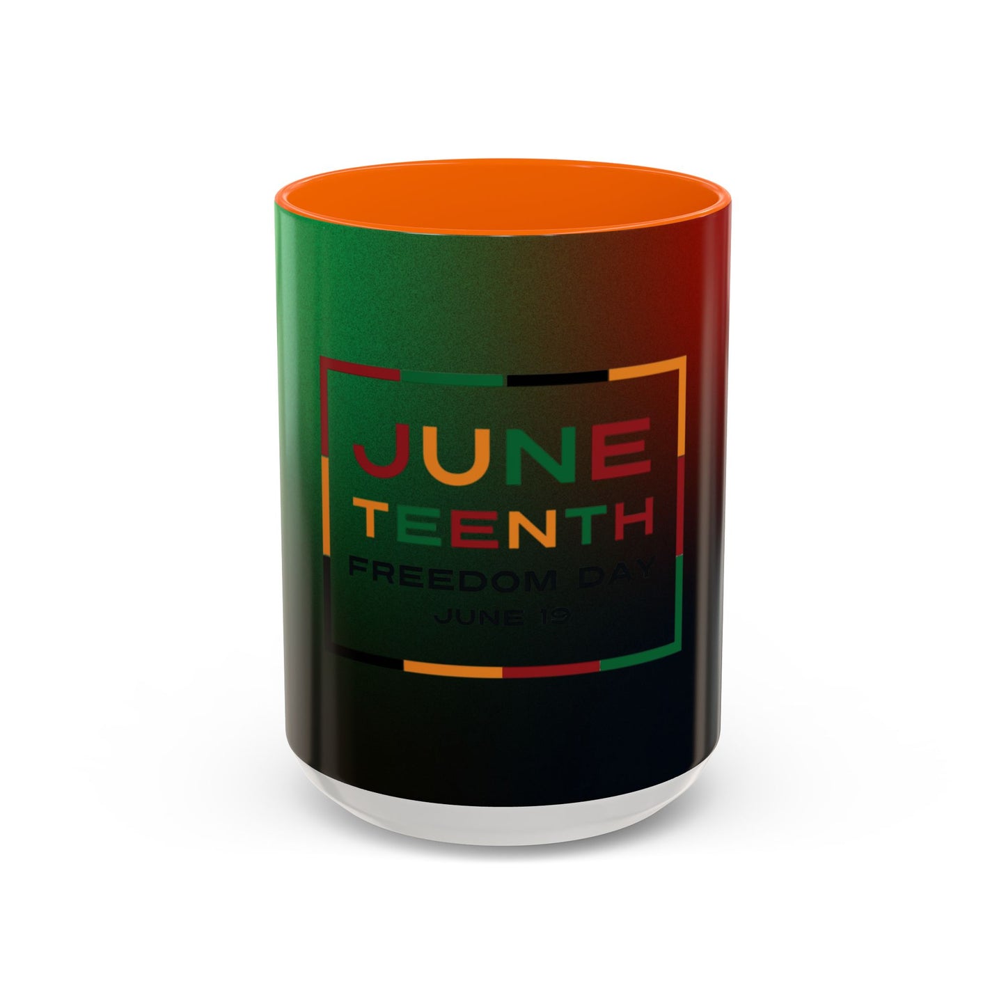 Juneteenth Accent Coffee Mug - Celebrate Freedom, Gift for Black History Month, Unique Housewarming Gift, Colorful Mug for All Occasions