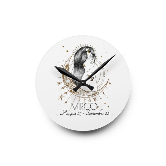 Virgo Star Timepiece – Acrylic Wall Clock