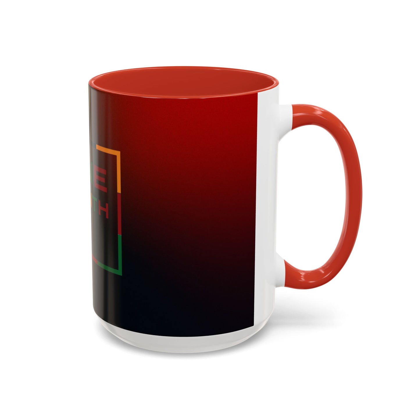 Juneteenth Accent Coffee Mug - Celebrate Freedom, Gift for Black History Month, Unique Housewarming Gift, Colorful Mug for All Occasions