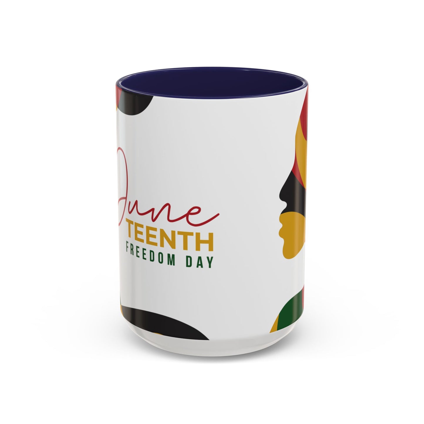 Juneteenth Freedom Day Accent Coffee Mug | Celebrate Liberation, Bold Black History Gift, Vibrant Home & Office Decor
