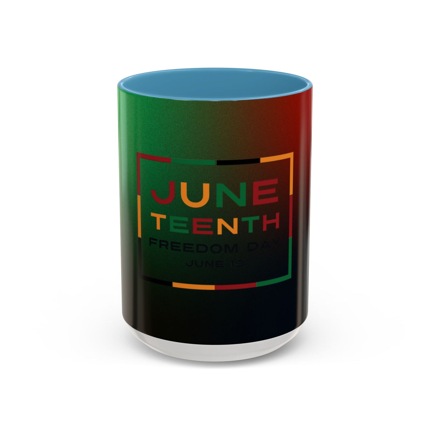 Juneteenth Accent Coffee Mug - Celebrate Freedom, Gift for Black History Month, Unique Housewarming Gift, Colorful Mug for All Occasions