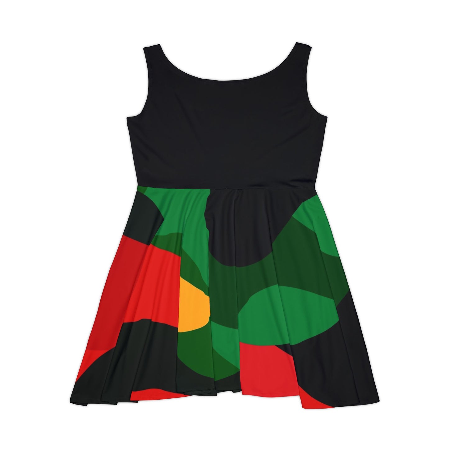 Colorwave Fit & Flare Dress – Bold Color, Effortless Charm