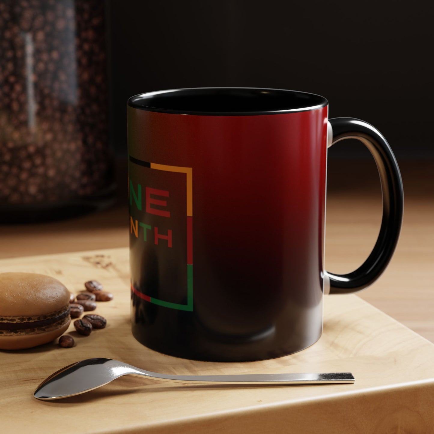 Juneteenth Accent Coffee Mug - Celebrate Freedom, Gift for Black History Month, Unique Housewarming Gift, Colorful Mug for All Occasions