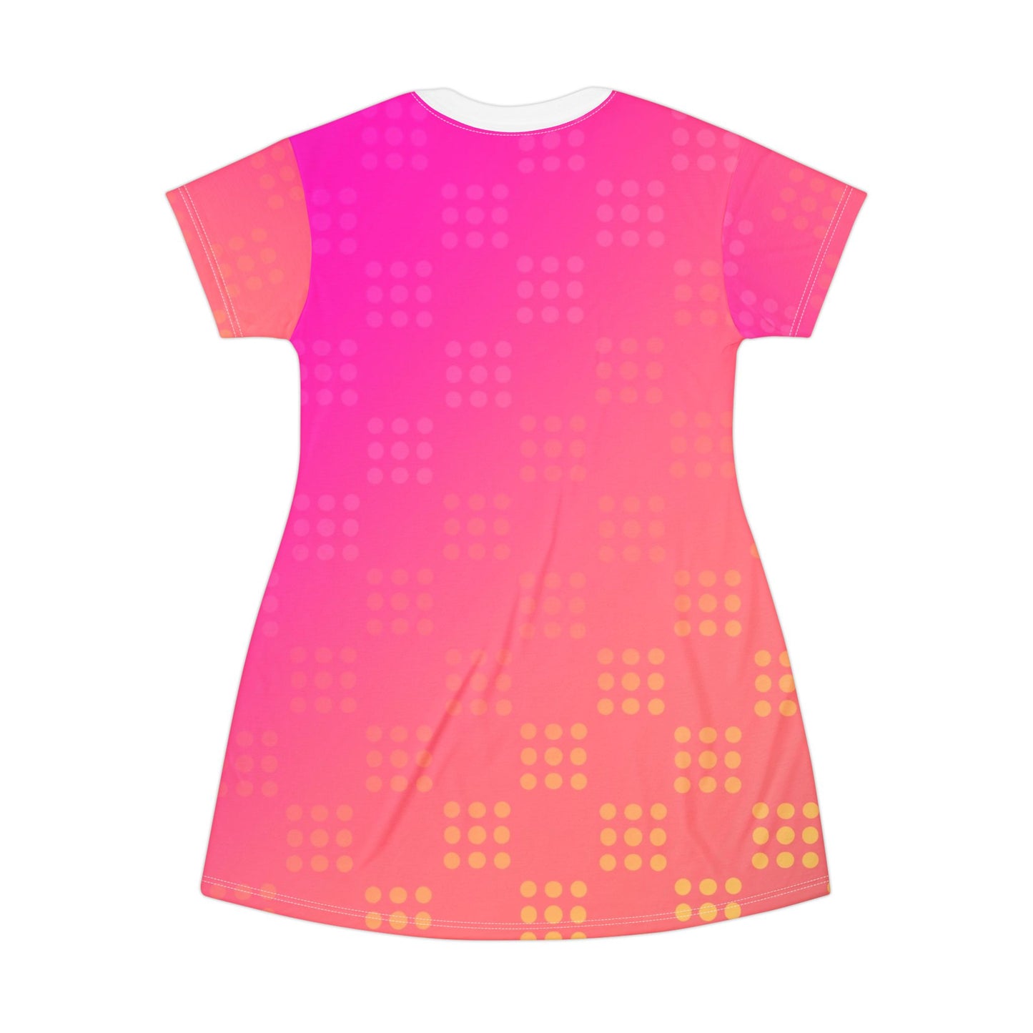 SunBlush T-Shirt Dress | Gradient Pink Summer Dress, Casual Boho Chic, Beachwear & Night Out Style