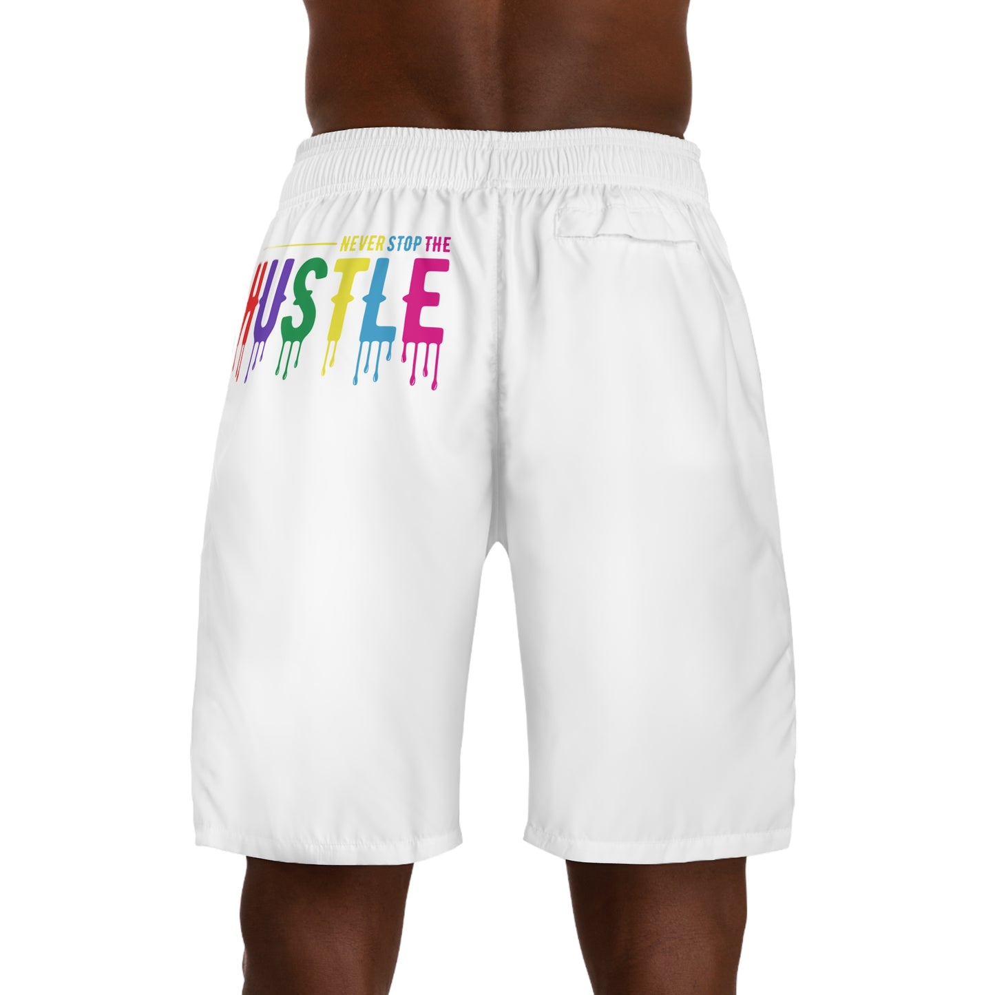 Colorful Hustle Men’s Jogger Shorts | Vibrant Summer Activewear, Gym & Casual Comfort
