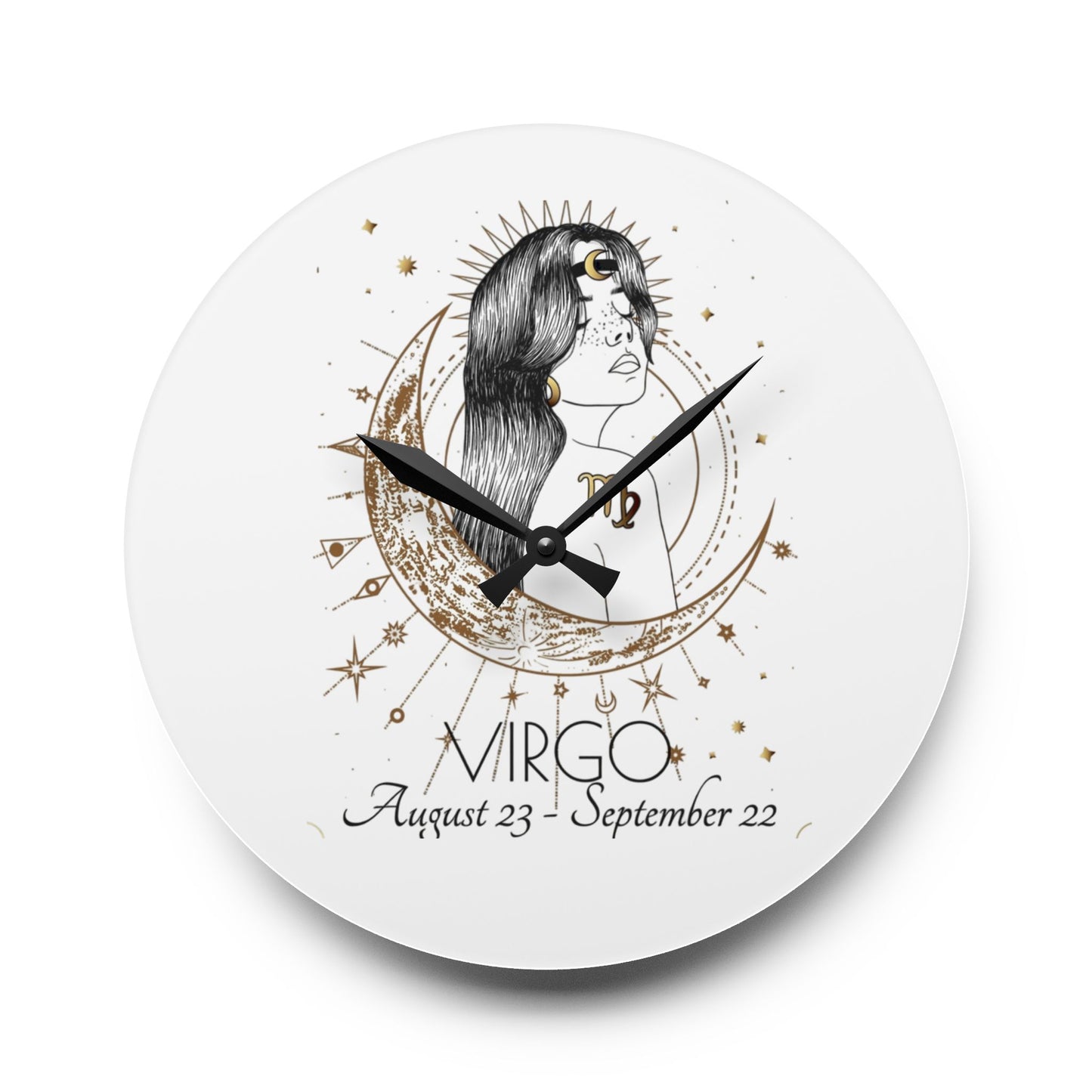 Virgo Star Timepiece – Acrylic Wall Clock